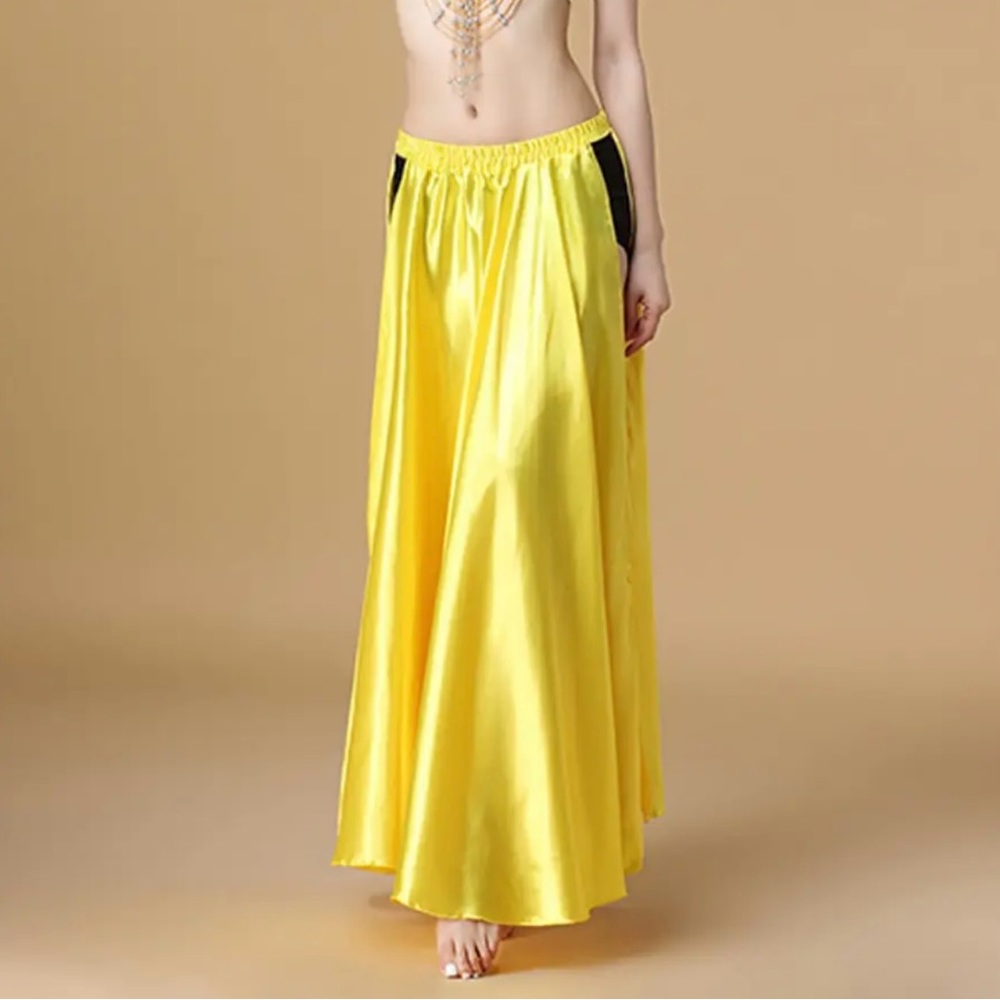 Performance Belly Dance Costume Slits Skirt Sexy Oriental Belly Dance Skirt